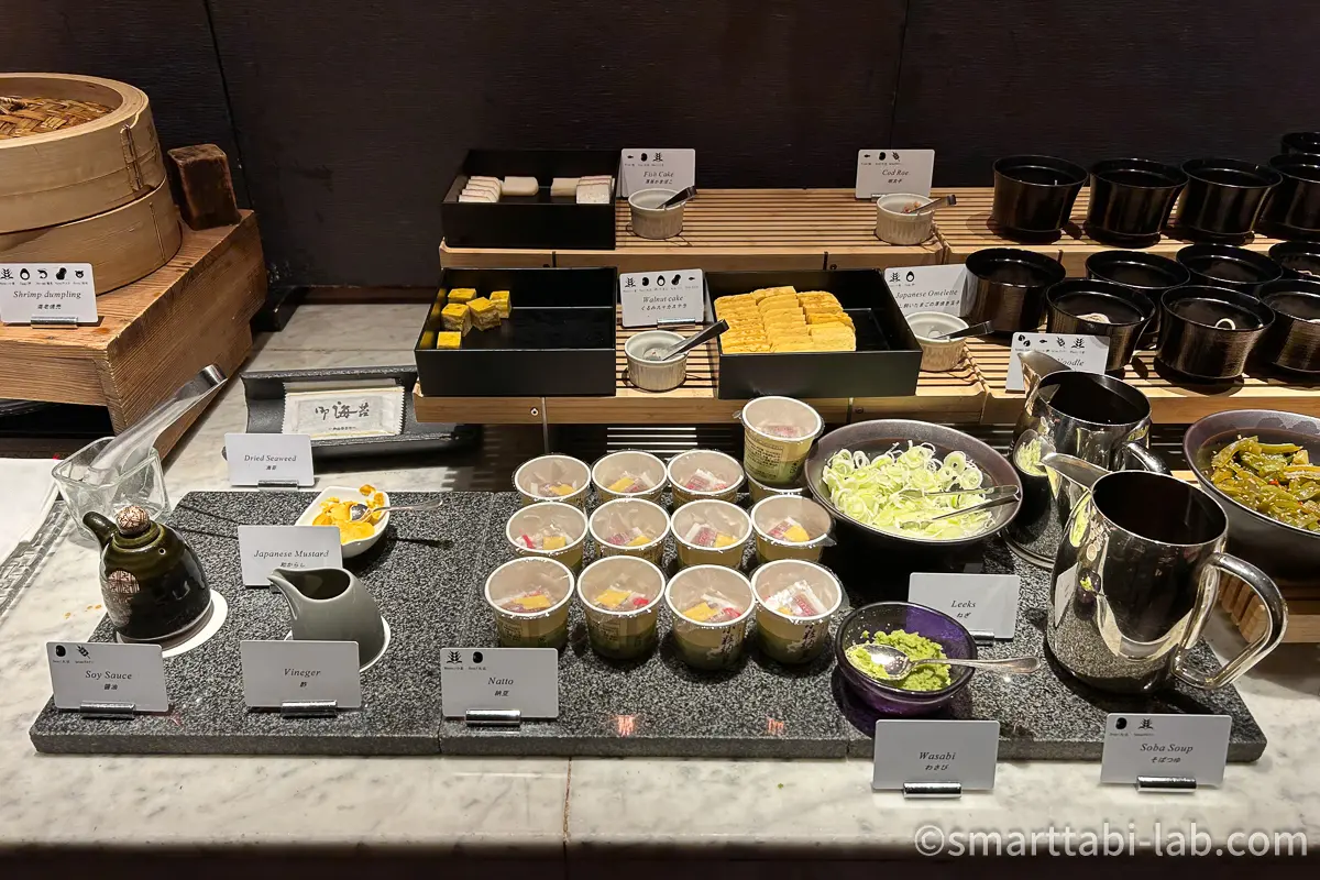 コンラッド東京の朝食ビュッフェの和食