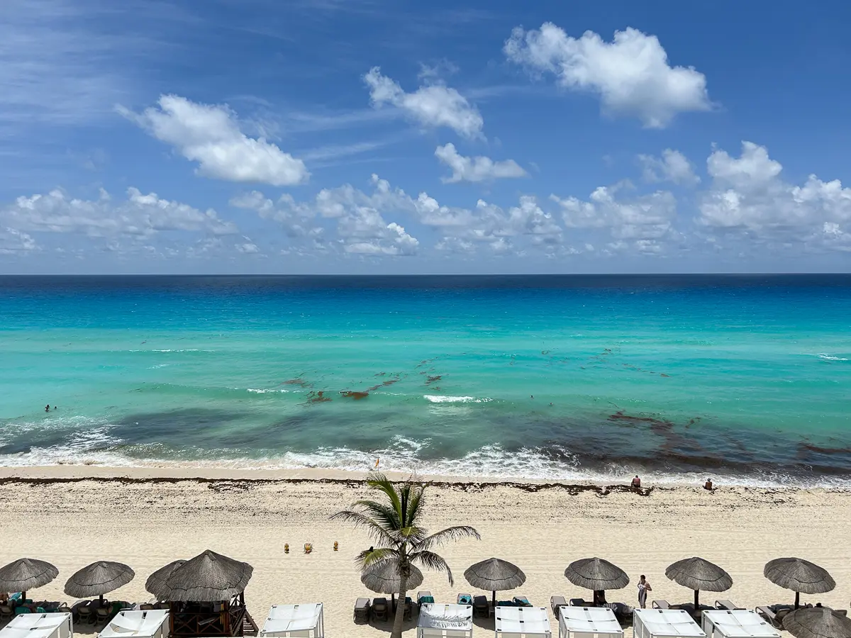 ヒルトンカンクンマールカリベのプライベートビーチ