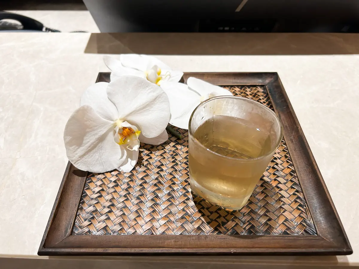 チェックイン時のウェルカムドリンク