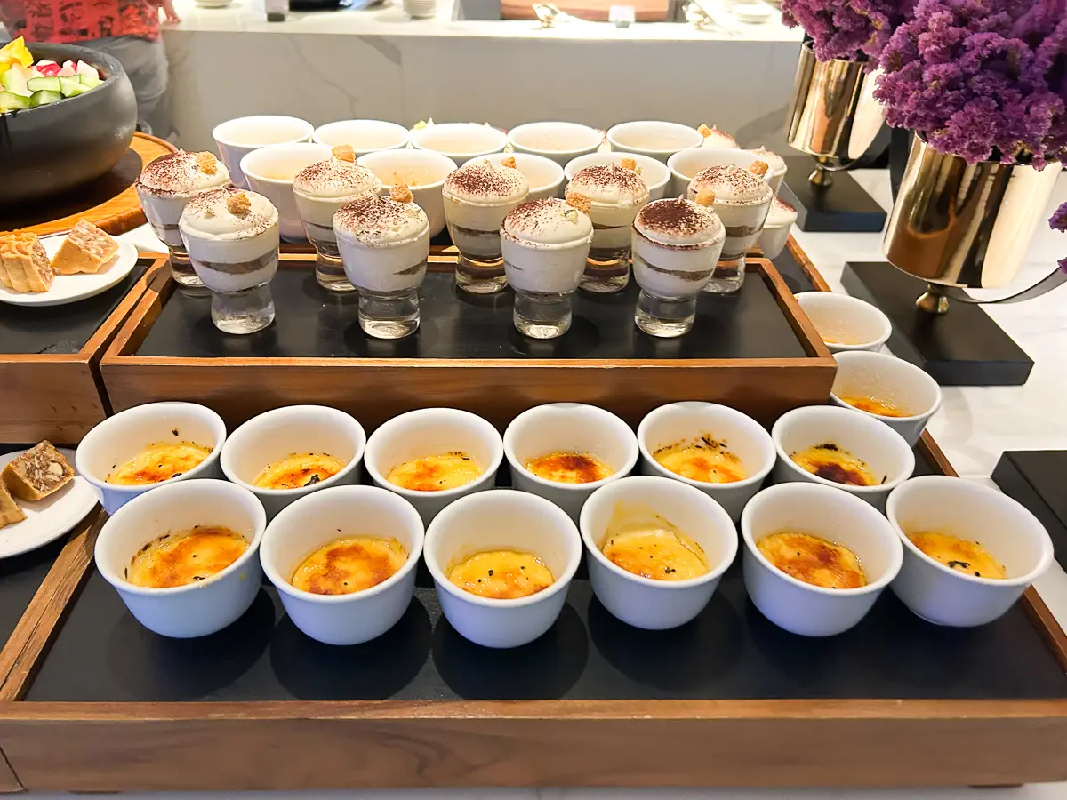 イブニングカクテルのスイーツ