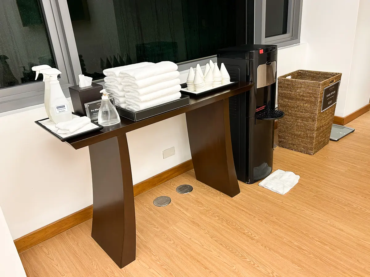 タオルとウォーターサーバー