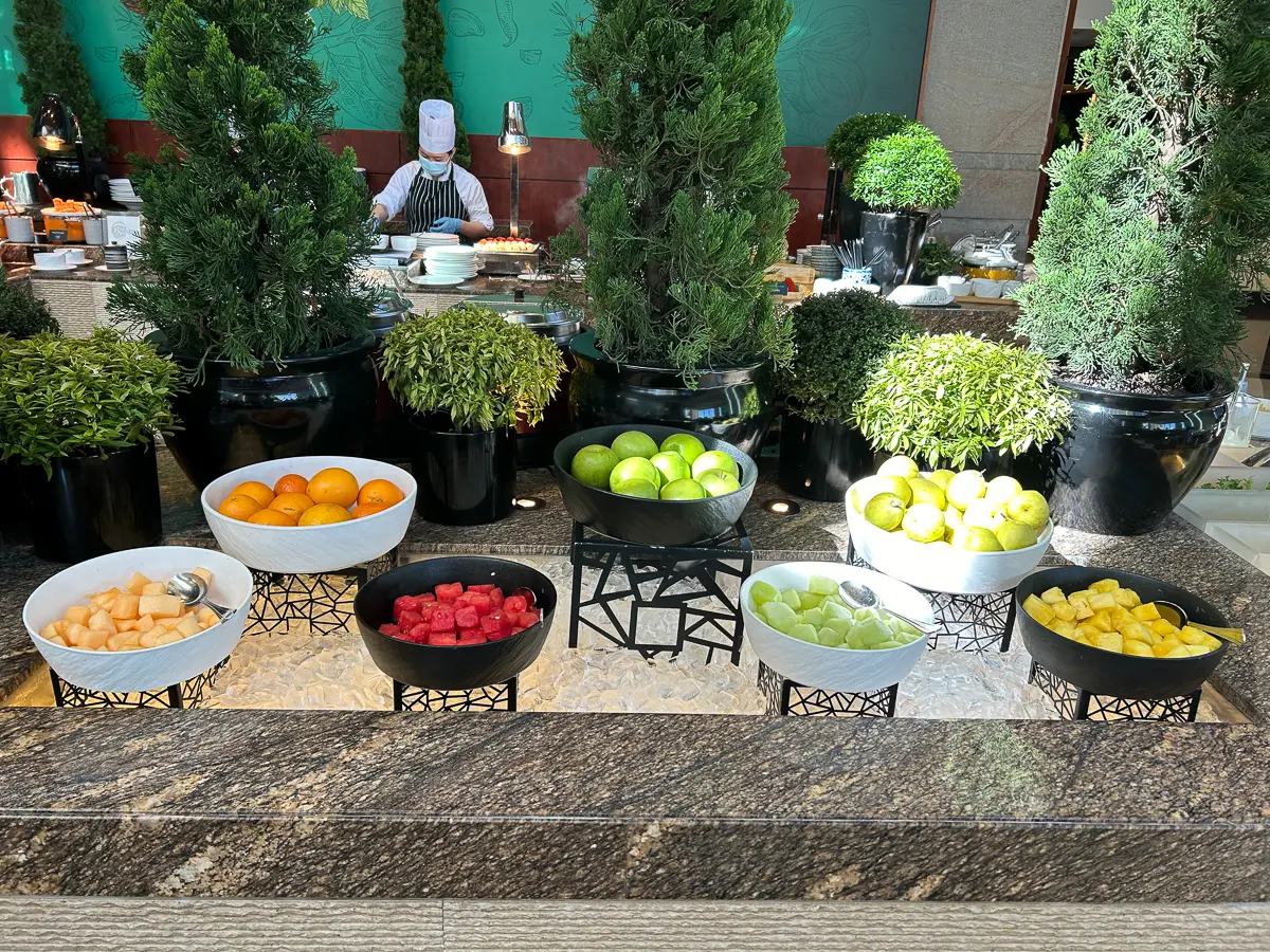 朝食ビュッフェ